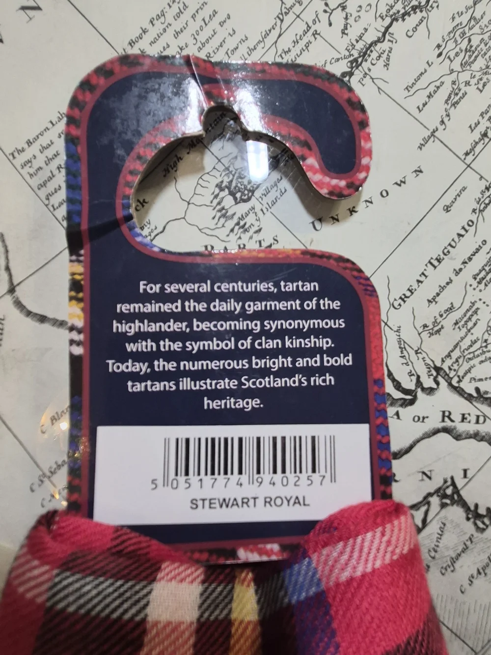 Tartan Threads  Red Plaid Bow Headband